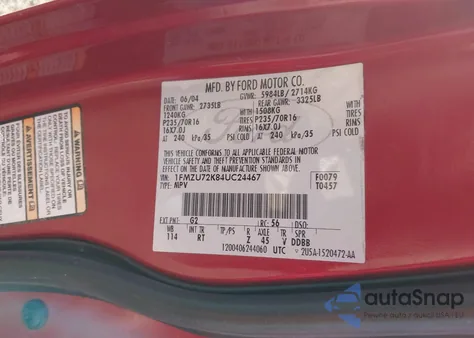 2004 Ford Explorer Xls z USA, uszkodzony, nr VIN 1FMZU72K84UC24467